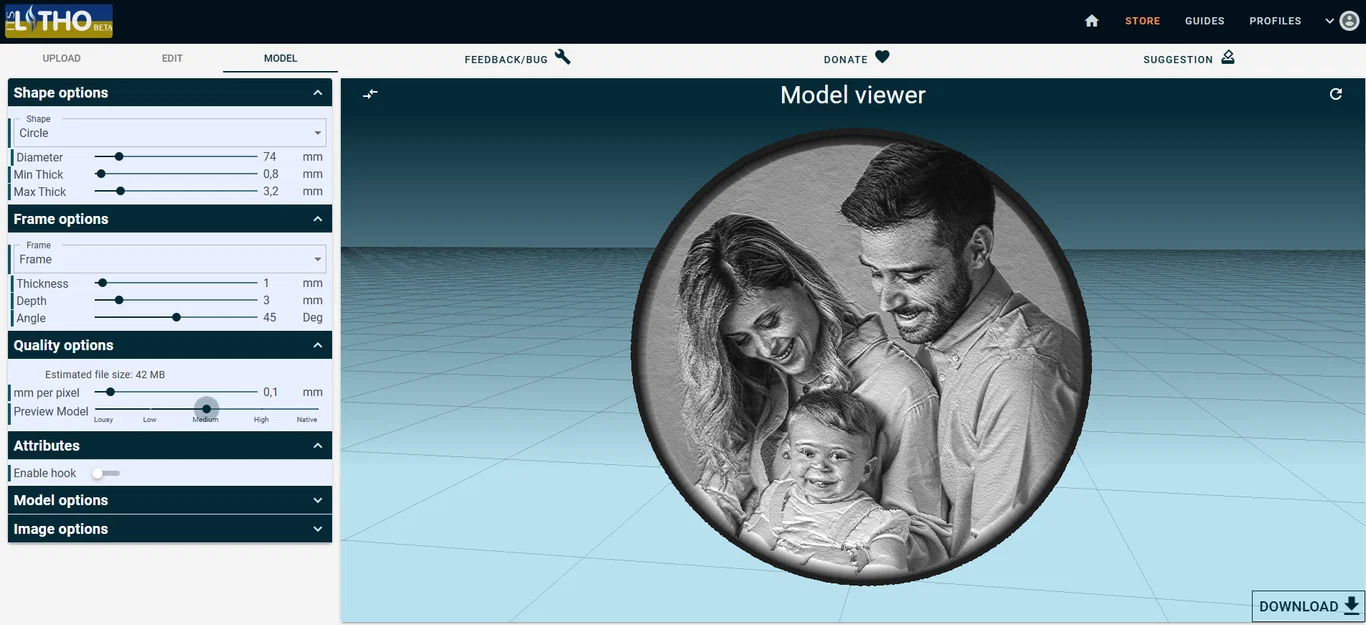 Trái Châu Giáng Sinh Litophane Tùy Chỉnh - Image 15