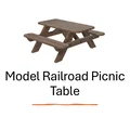 Mô hình bàn picnic cho sa bàn xe lửa - Thumbnail 1