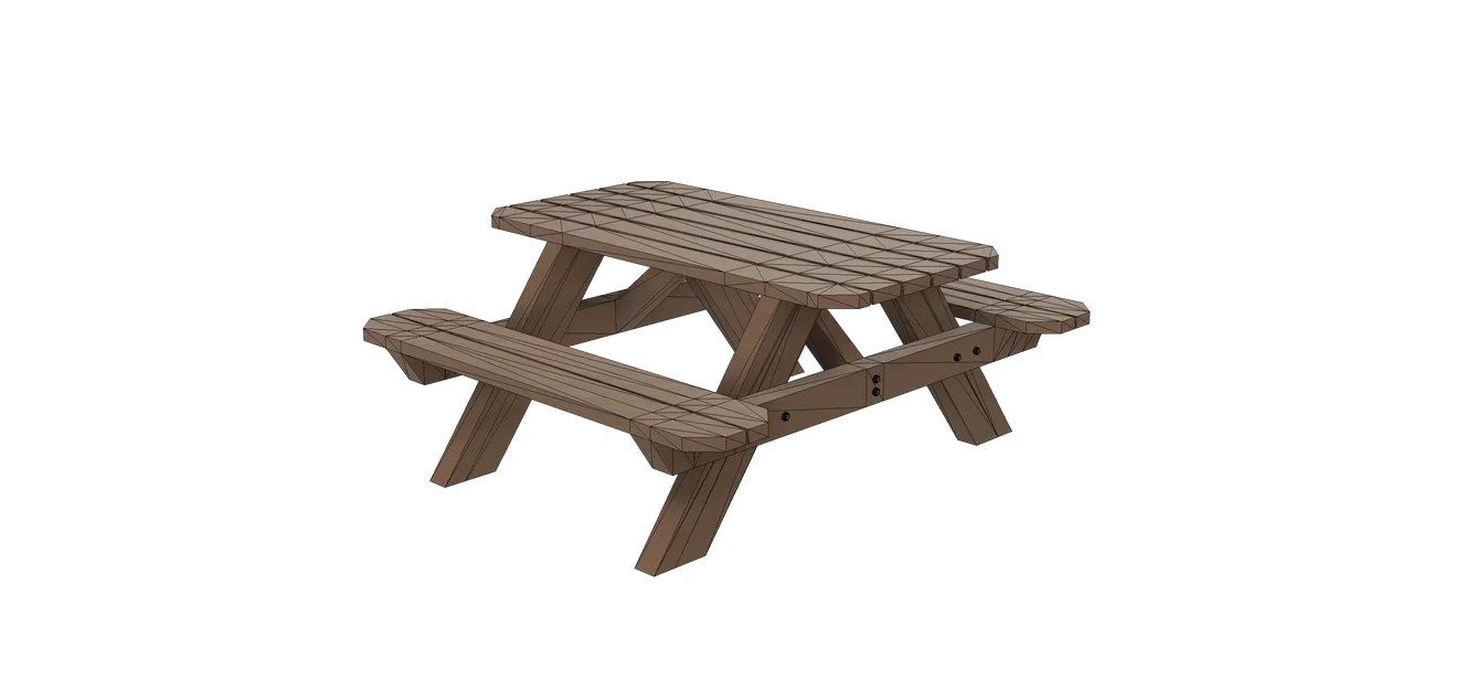 Mô hình bàn picnic cho sa bàn xe lửa - Image 2