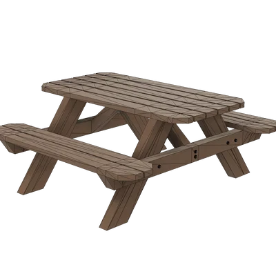 Mô hình bàn picnic cho sa bàn xe lửa