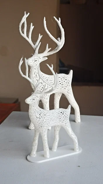 Mô hình tuần lộc 3D thiết kế Voronoi trang trí độc đáo - Image 3