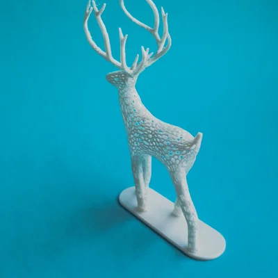 Mô hình tuần lộc 3D thiết kế Voronoi trang trí độc đáo