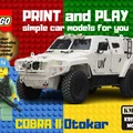 Mô hình 3D xe bọc thép Otokar Cobra II lắp ráp cùng LEGO - Thumbnail 1