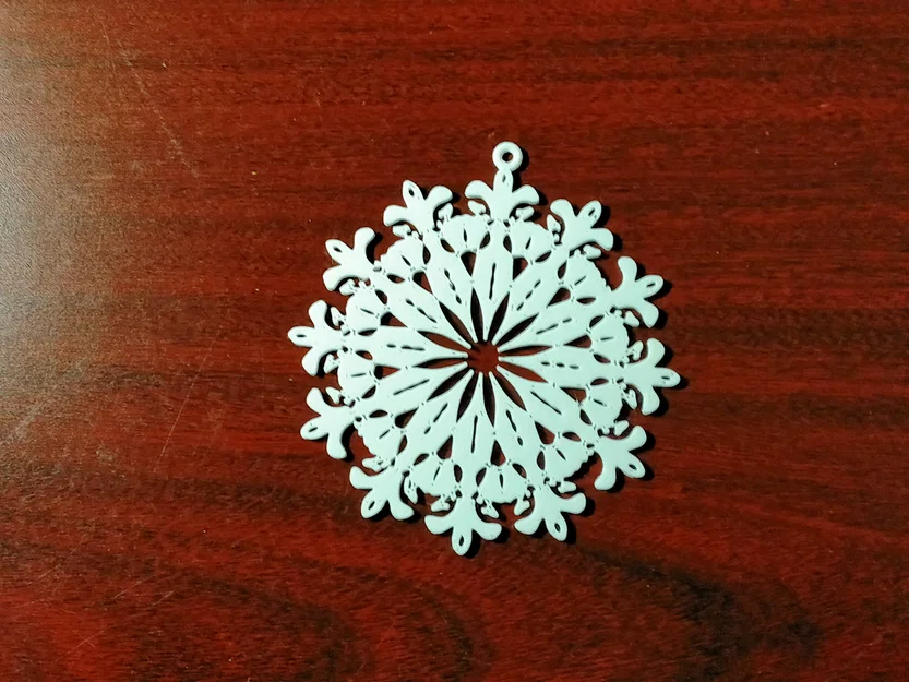 Bộ sưu tập 8 bông tuyết 3D trang trí cây thông Noel tuyệt đẹp - Image 6