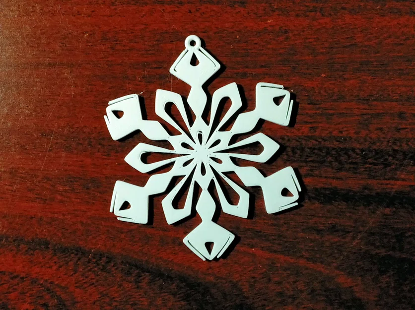 Bộ sưu tập 8 bông tuyết 3D trang trí cây thông Noel tuyệt đẹp - Image 8