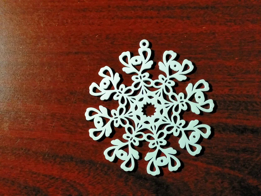 Bộ sưu tập 8 bông tuyết 3D trang trí cây thông Noel tuyệt đẹp - Image 10