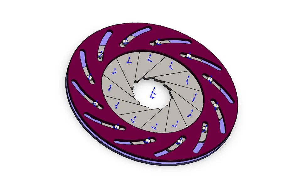 Mô hình Iris Shutter 3D - Cơ chế cửa sập cơ khí độc đáo - Image 1
