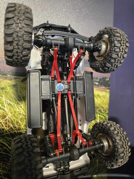 Bộ chuyển đổi 4 link & Link tăng khoảng sáng gầm cho Axial SCX24 Lexus GX470/Deadbolt - Image 1