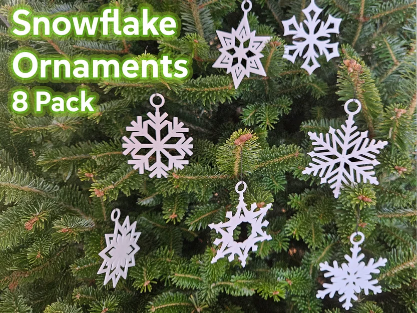 Bộ Phụ Kiện Trang Trí Hình Bông Tuyết Dễ Thương - Image 1