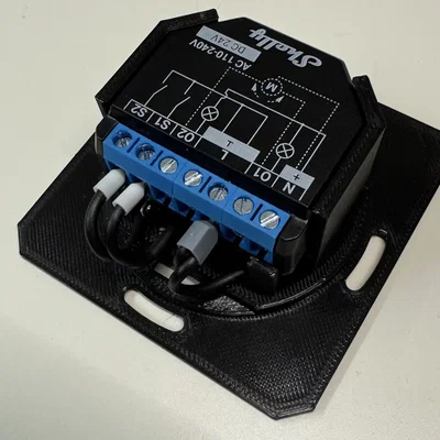 Đế lắp công tắc Shelly cho mặt công tắc hãng (Gira System55)