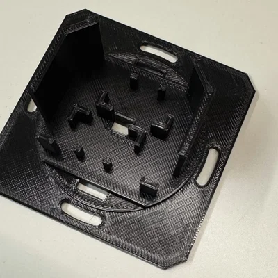 Đế lắp công tắc Shelly cho mặt công tắc hãng (Gira System55)