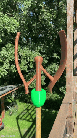 Chong chóng gió trục đứng phong cách siêu thực Moebius - Không cần vòng bi, không cần support