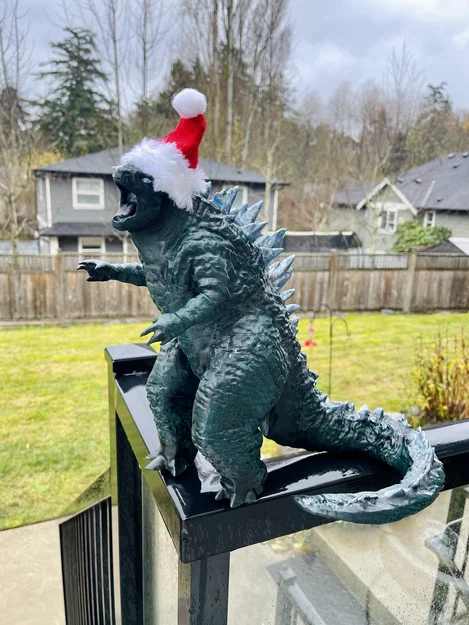 Mô hình Godzilla trang trí đỉnh cây thông Noel - Image 1