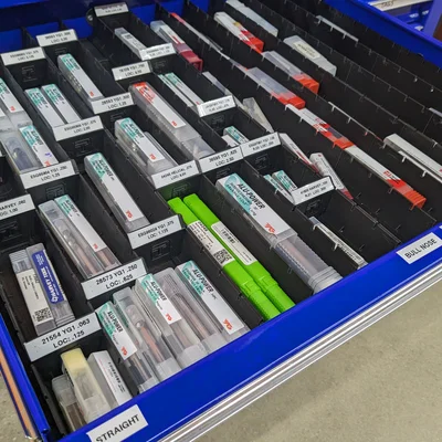 Khay chia ngăn tủ đồ nghề 22 inch cho U.S. General - Dùng để chứa mũi phay