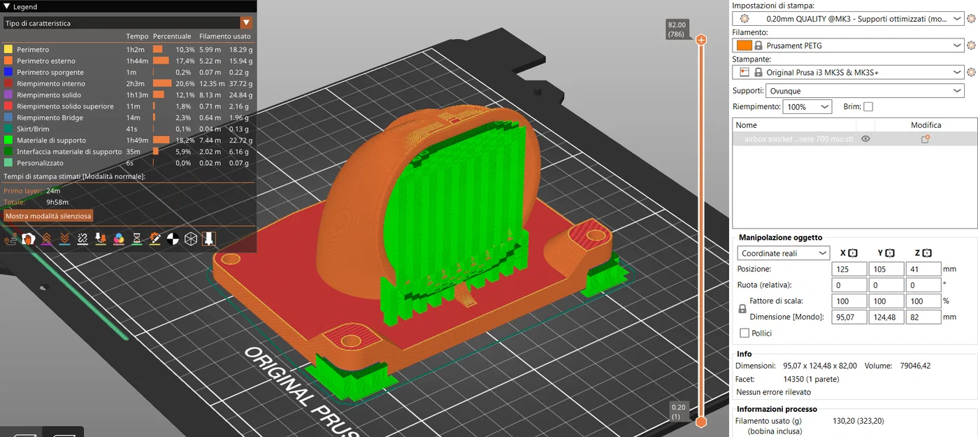 Ống hút gió (snorkel) cho lọc gió xe Tenere 700 T7 - Image 4