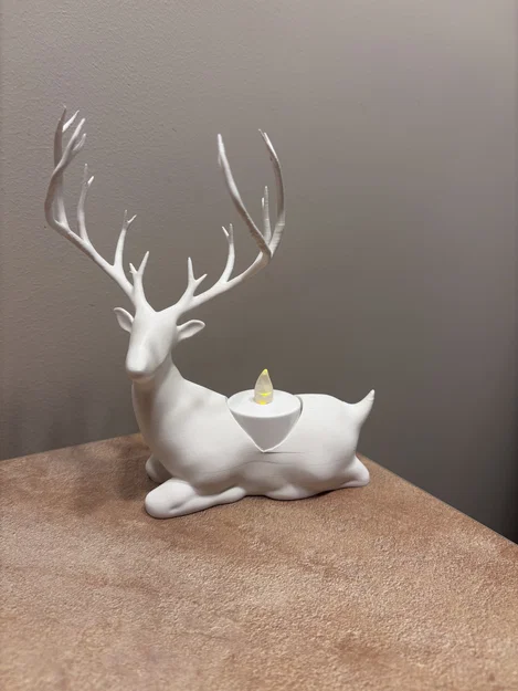 Mô hình chú tuần lộc in 3D trang trí nến LED mùa Giáng sinh - Image 2