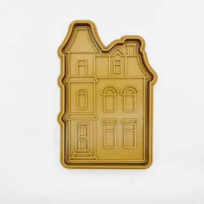 Khuôn cắt và dập bánh quy hình ngôi nhà Giáng sinh độc đáo