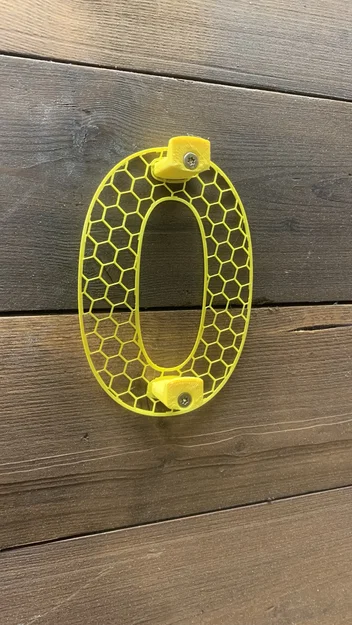 Số nhà kèm khuôn khoan - Housenumber with drilling template - Image 3