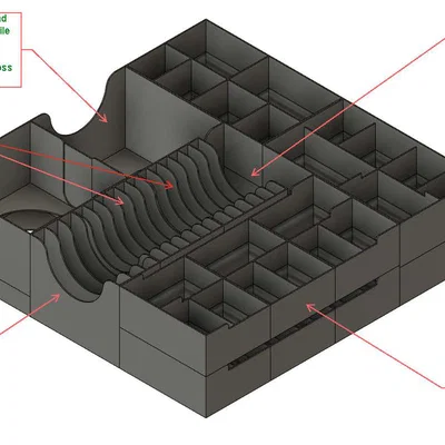Khay đựng board game Clank! Catacombs (kèm bản mở rộng Adventuring Party & Lairs and Lost Chambers)