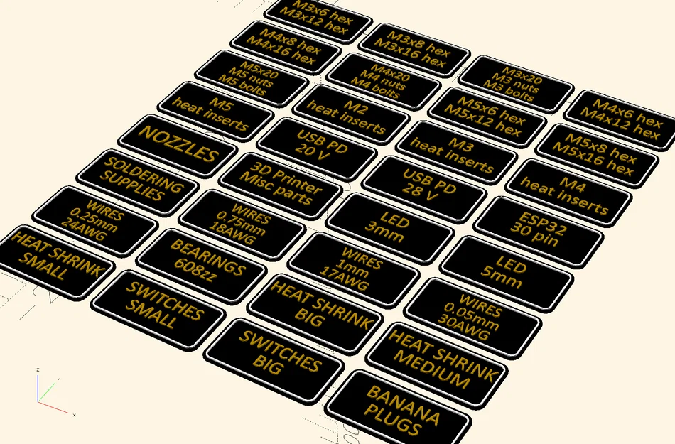 Công cụ tạo nhãn tham số (OpenSCAD) - Image 1