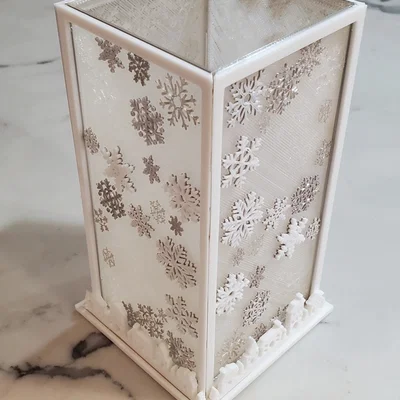 Đèn lồng bông tuyết trang trí Giáng sinh