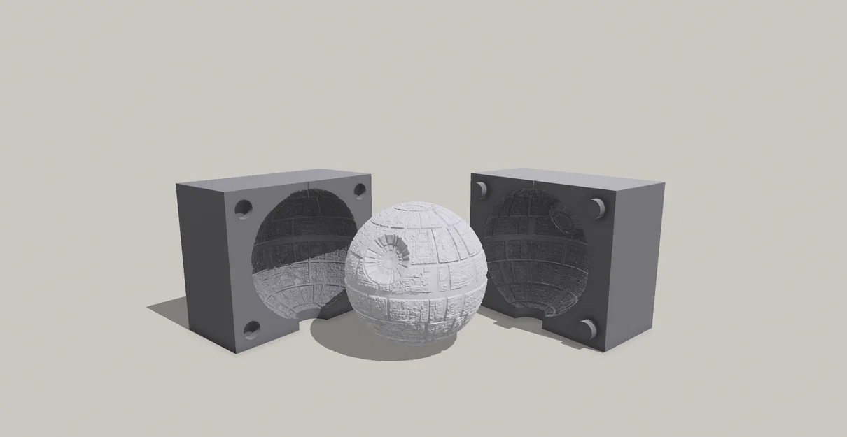 Khuôn đổ nến hình ngôi sao chết (Deathstar) từ Star Wars - Image 1