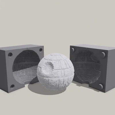 Khuôn đổ nến hình ngôi sao chết (Deathstar) từ Star Wars