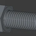 Mô hình bulông và đai ốc M24 kích thước lớn - Tải file STL 3D - Thumbnail 2