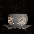 Đèn nến hình bông tuyết (Snowflake Candle Holder) trang trí Giáng sinh - Thumbnail 1