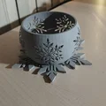 Đèn nến hình bông tuyết (Snowflake Candle Holder) trang trí Giáng sinh - Thumbnail 3