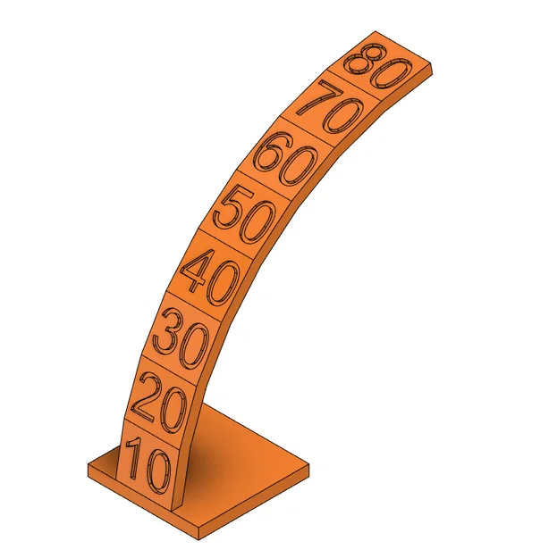 Mô hình kiểm tra khả năng in overhang (overhang test) cho máy in 3D - Image 1