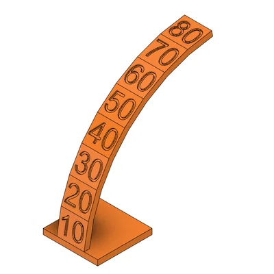 Mô hình kiểm tra khả năng in overhang (overhang test) cho máy in 3D