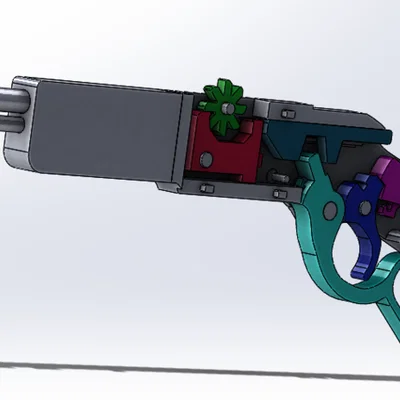 Mô hình súng bắn dây thun Lever Action