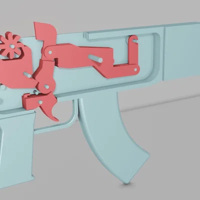 Súng Bắn Thun Tự Động (Automatic Rubber Band Gun)