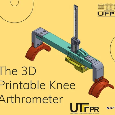 Thước đo khớp gối (Knee Arthrometer) in 3D