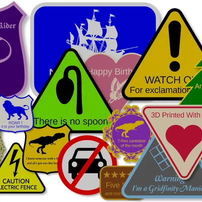 Biển Cảnh Báo Tùy Chỉnh (OpenSCAD)