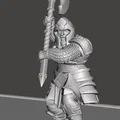 Mô hình 3D chiến binh lùn Delgur Dwarf Graveslayer (D&D Miniature) - Thumbnail 2