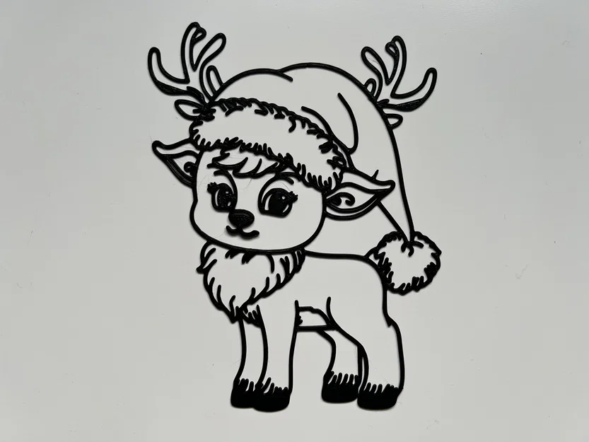 Tranh treo tường hình thú dễ thương Giáng sinh #4 - Image 1