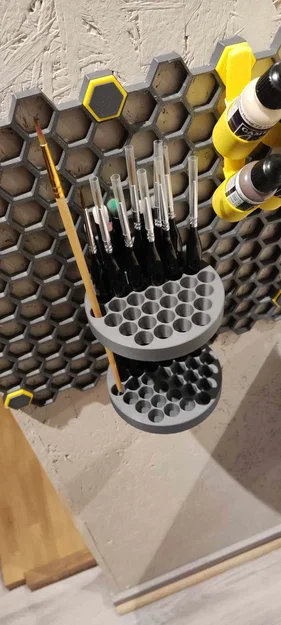 Giá treo cọ vẽ 37 vị trí cho hệ thống HSW in 3D - Image 2