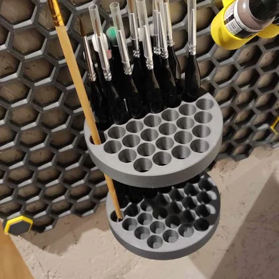 Giá treo cọ vẽ 37 vị trí cho hệ thống HSW in 3D