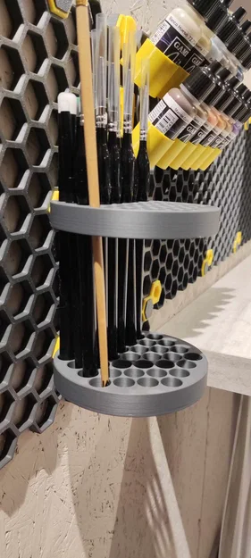 Giá treo cọ vẽ 37 vị trí cho hệ thống HSW in 3D - Image 3