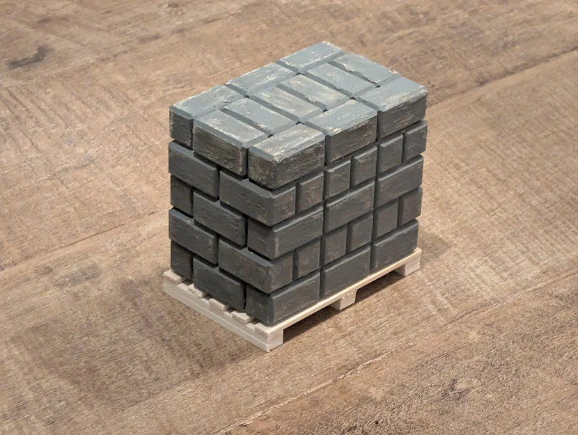 Gạch hoặc khối bê tông mô hình tỉ lệ 1/12 - Image 2