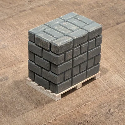 Gạch hoặc khối bê tông mô hình tỉ lệ 1/12
