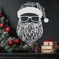 Mô hình treo tường ông già Noel phong cách hình học trang trí Giáng sinh - Thumbnail 1