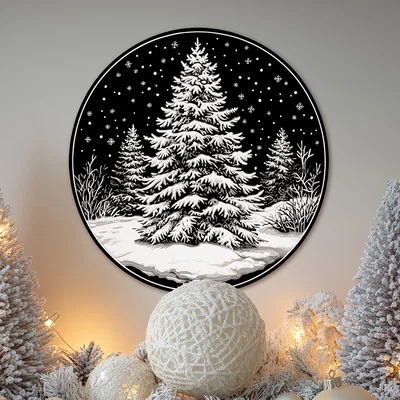 Trang trí Giáng sinh treo tường hoặc để bàn - Cây thông Noel