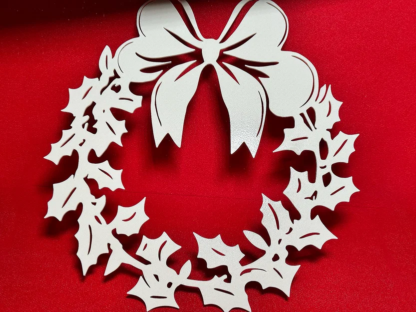 Vòng Hoa Giáng Sinh 3D (Christmas Wreath Decor) - Trang Trí Noel - Image 2