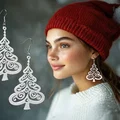 Bông tai cây thông Noel in 3D - Phụ kiện thời trang Giáng sinh độc đáo - Thumbnail 1