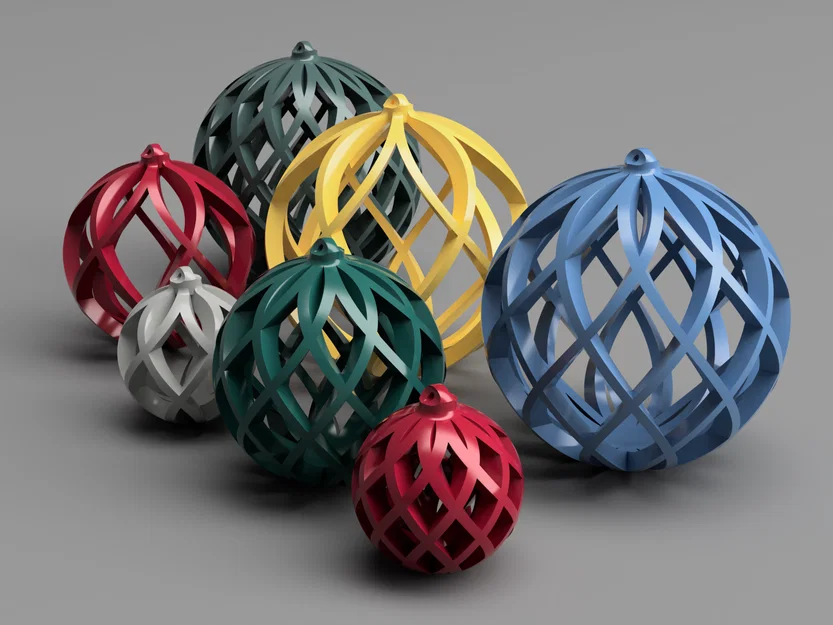 Quả cầu trang trí Giáng sinh, họa tiết gân chéo - Image 4