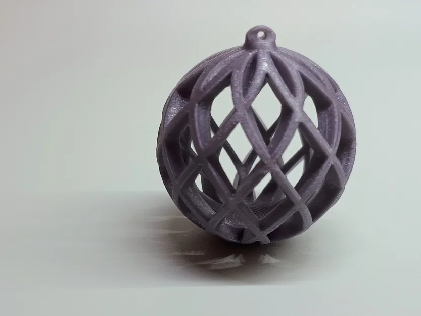 Quả cầu trang trí Giáng sinh, họa tiết gân chéo - Image 5