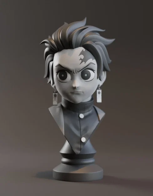 Mô hình tượng bán thân 3D Tanjiro Kamado - Image 1